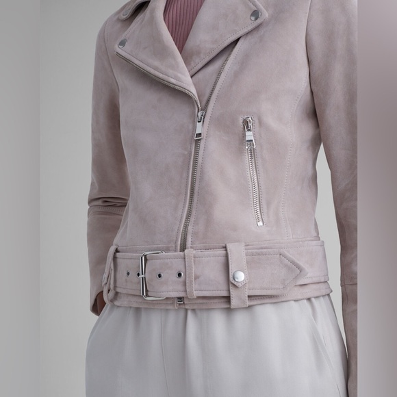 Club Monaco Moto Suede Jacket - Picture 1 of 3